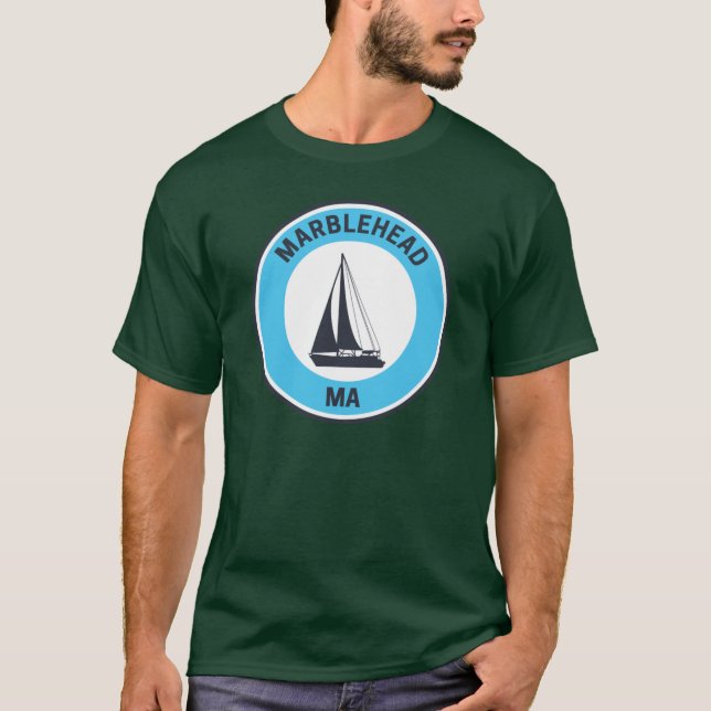 Vintage Marblehead Massachusetts Oversized T-Shirt (Front)