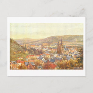 Vintage Marburg, Germany, Postcard