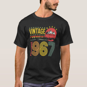 Vintage March 1967 55 Years Old Birthday 1 T-Shirt