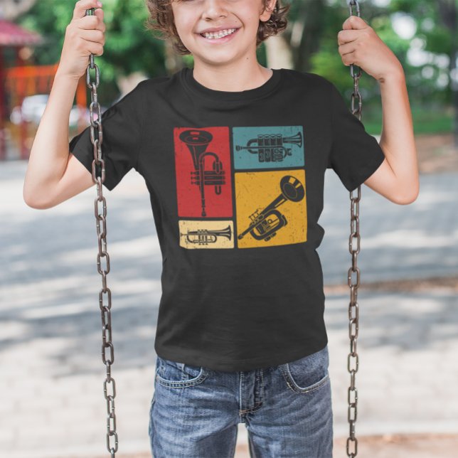 Vintage Marching Band Trumpet Player T-Shirt (Creator Uploaded)