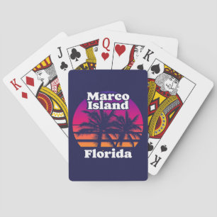 Vintage Marco Island Beach Florida Playing Cards