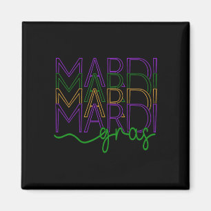Vintage Mardi Gras Festival New Orleans Women's  Magnet