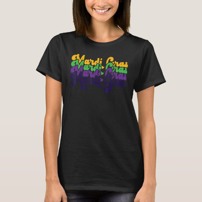 Vintage Mardi Gras Long Sleeve T-Shirt (Front)