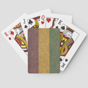 Vintage Mardi Gras striped Playing Cards