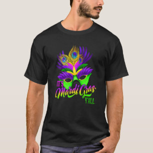Vintage Mardi Gras Y' All New Orleans La For Men T-Shirt