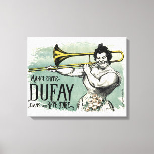 Vintage Marguerite Dufay Trombone Canvas Print