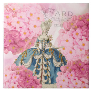 Vintage Marie Antoinette Ceramic Tile