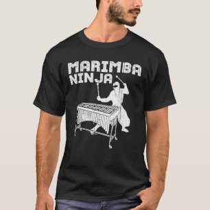 Vintage Marimba Funny Ninja Percussion Marching Ba T-Shirt