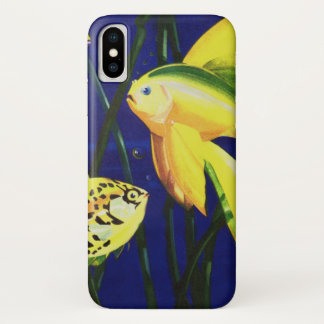Vintage Marine Life Fish, Fancy Goldfish in Tank Case-Mate iPhone Case