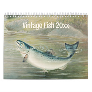 Vintage Marine Life Fish, Oceans and Rivers Calendar