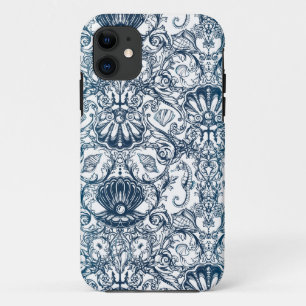 Vintage Marine Pattern iPhone 11 Case