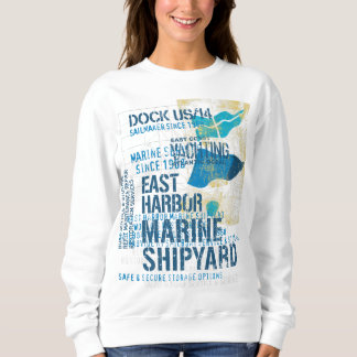 Vintage Marine Shipyard – East Coast Nautical Yach Sweatshirt