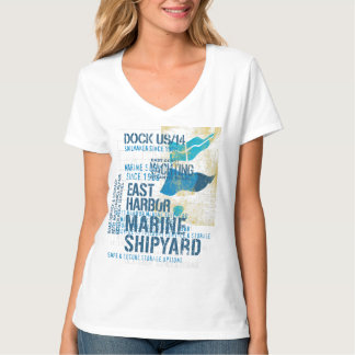 Vintage Marine Shipyard – East Coast Nautical Yach T-Shirt
