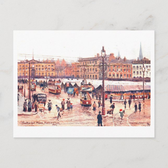Vintage Market, Nottingham, Postcard (Front)