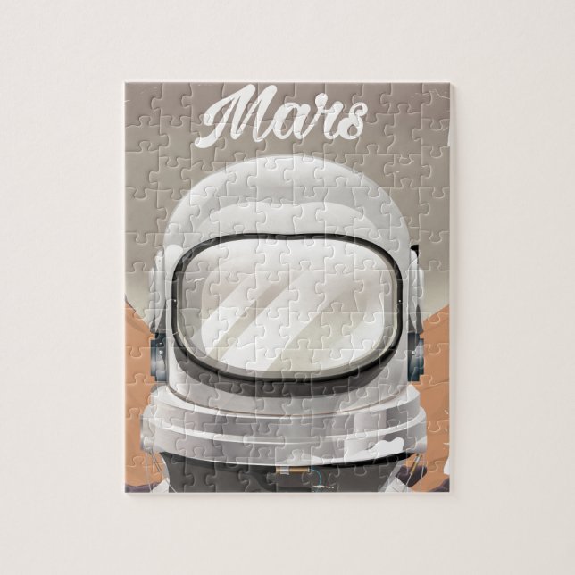 Vintage Mars Astronaut Jigsaw Puzzle (Vertical)