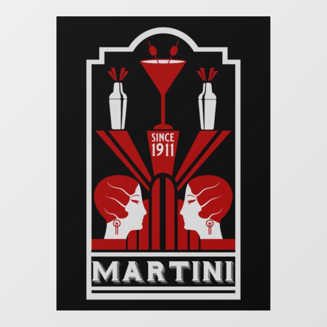 Vintage Martini Art Deco (Sheet)