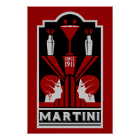 Vintage Martini Art Deco