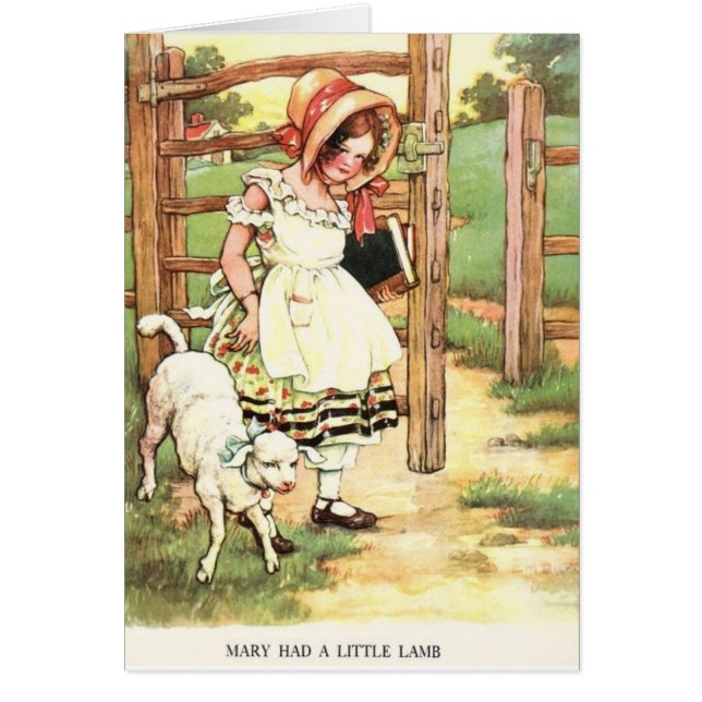 Vintage - Mary Had a Little Lamb, (Front)
