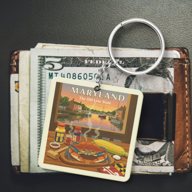 Vintage Maryland Key Ring (Creator Uploaded)