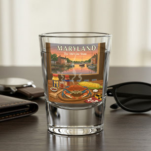 Vintage Maryland Shot Glass