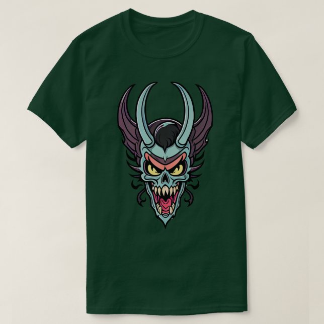Vintage Mask Evil Goblin T-Shirt (Design Front)