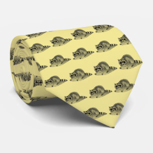 Vintage Masked Racoon Tie