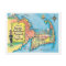 Vintage Massachusetts Cities Map