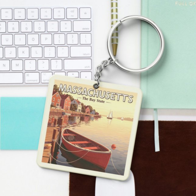Vintage Massachusetts Key Ring (Creator Uploaded)