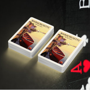 Vintage Massachusetts Playing Cards