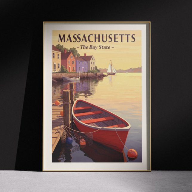 Vintage Massachusetts Poster (Creator Uploaded)