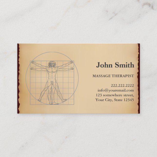 Vintage Massage Therapist Appointment (Front)