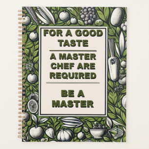 Vintage Master Chef Typography Design Planner