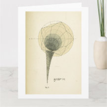 Vintage Math Illustration Greeting Card