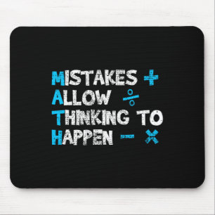 Vintage Math Teacher Funny Saying Gift Mouse Pad