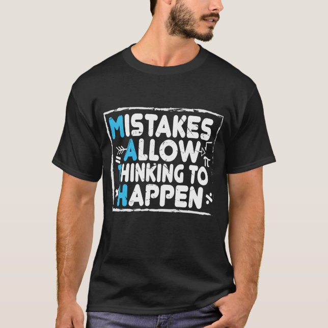 Vintage Math Teacher Funny Saying  T-Shirt (Front)