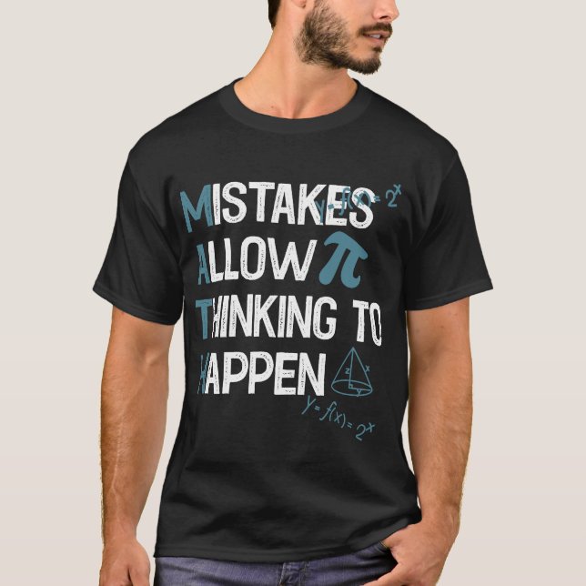 Vintage Math Teacher Funny Saying T-Shirt (Front)