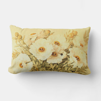 Vintage Matilija Poppies - Pillow