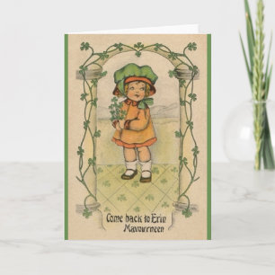 Vintage Mavourneen St. Patrick's Day Greeting Card