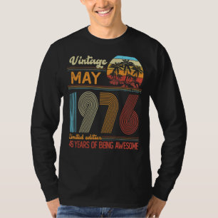 Vintage May 1976 Birthday T-Shirt