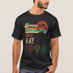 Vintage May 1998 24th Birthday Retro 24 Years Old T-Shirt
