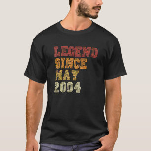 Vintage May 2004 Retro 18 Years Old 18th Birthday T-Shirt