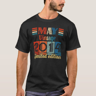 Vintage May 2014 8 Birthday 8 Years Old T-Shirt
