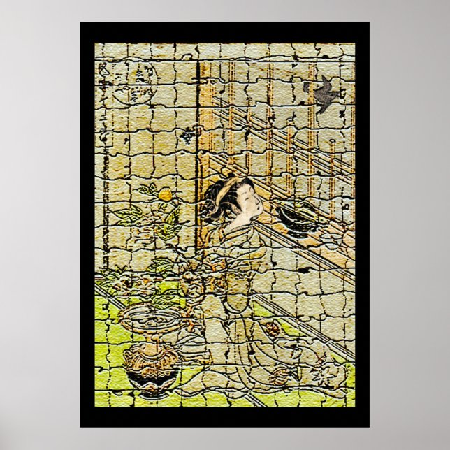 Vintage May Cuckoo with Modern Art Poster (Front)