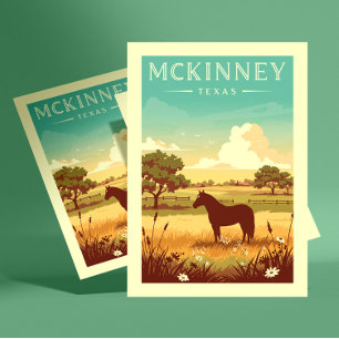 Vintage McKinney Texas Postcard