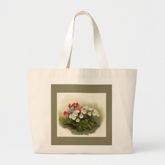 Vintage Meadow Primrose Jumbo Tote Bag