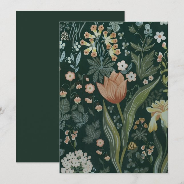 Vintage Meadow Tapestry Card (Front/Back)