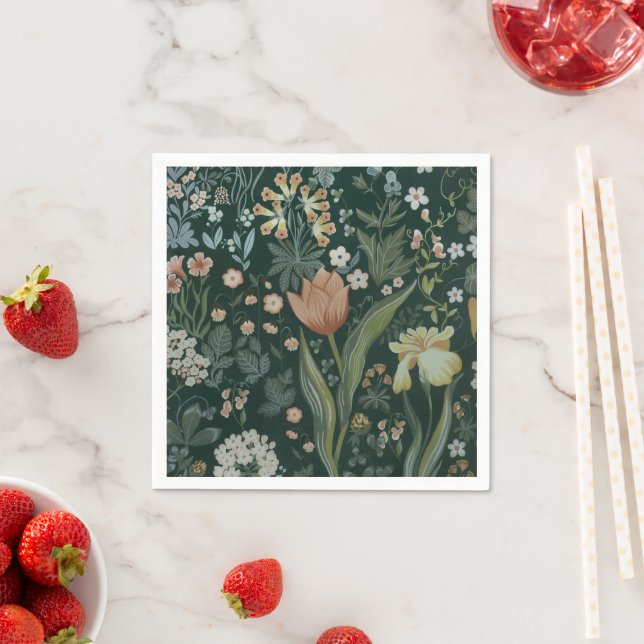 Vintage Meadow Tapestry Napkin (Insitu)