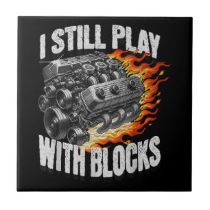 Vintage Mechanic Garage Car Engine I Still Play Wi Tile