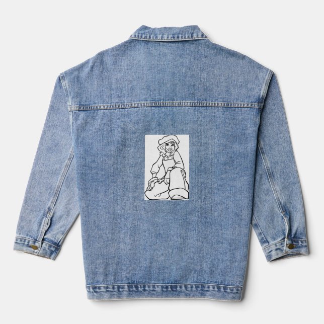 Vintage Mechanic-Inspired – Strong and Stylish Denim Jacket (Back)