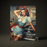 Vintage Mechanic Pin Up Jigsaw Puzzle<br><div class="desc">Vintage Mechanic Pin Up</div>